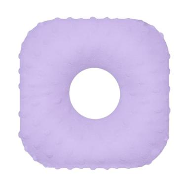 Imagem de ＫＬＫＣＭＳ Travesseiro protetor de orelha para piercing de orelha, leve, confortável, respirável, ergonômico, portátil, protetor auricular com furo, Roxo