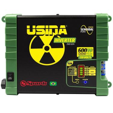 Imagem de Inversor Tensão Senoidal Usina Inverter 600W 12V Dc 120V Ac