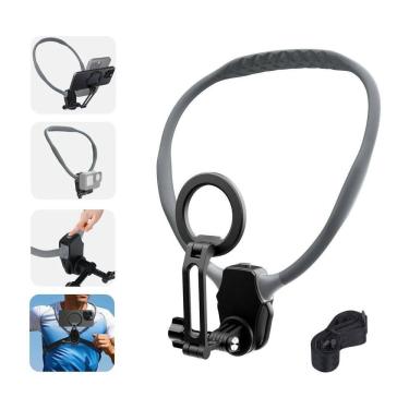 Imagem de Suporte Magnético Alça De Pescoço Para Celular Smartphone