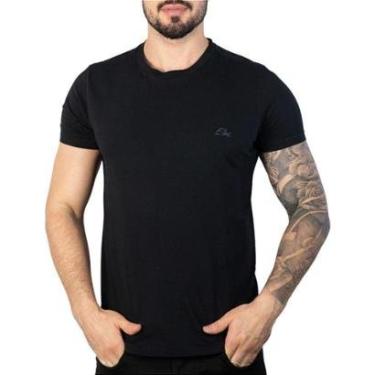 Imagem de Camiseta Ellus Cotton Fine Aquarela Preta-Masculino