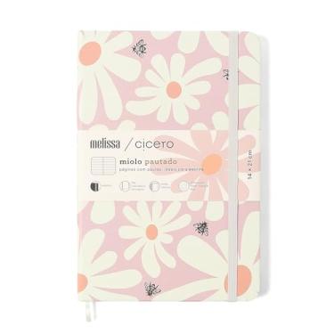 Imagem de CADERNETA CICEROS MELISSA PAUTADO 14X21 PINK BLOOMY