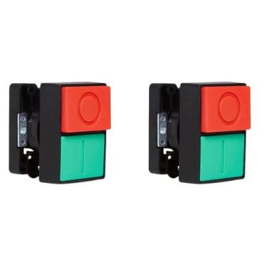 Imagem de 2 Botão Pulsador Duplo Steck SLPDLNANF 1NA/NF Max Botton