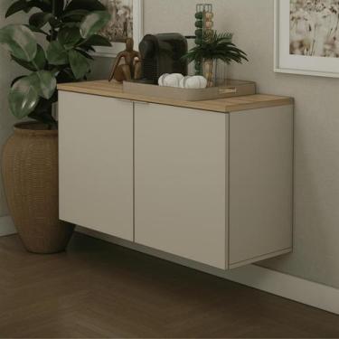 Imagem de Balcão nature 110cm estilare blc4035 nude/carvalho