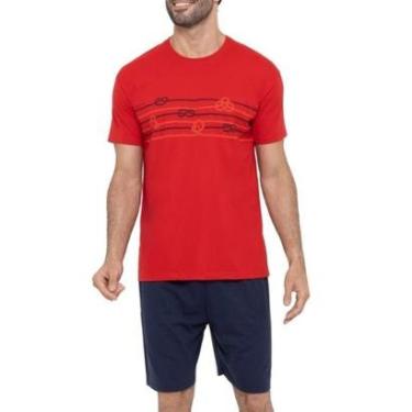 Imagem de Pijama Masculino Curto Algodão Malwee 1000073470-Unissex