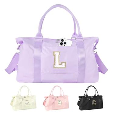 Imagem de Bolsa esportiva de ginástica de dança para meninas adolescentes, bolsa de viagem personalizada para fim de semana, linda bolsa de transporte noturna para mulheres, bolsa de torcida de viagem esportiva