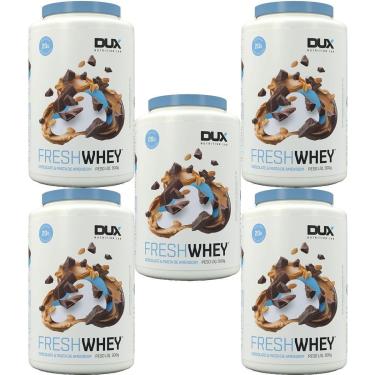 Imagem de Kit 5X Fresh Whey - 900g Chocolate e Pasta de Amendoim - Dux Nutrition-Masculino