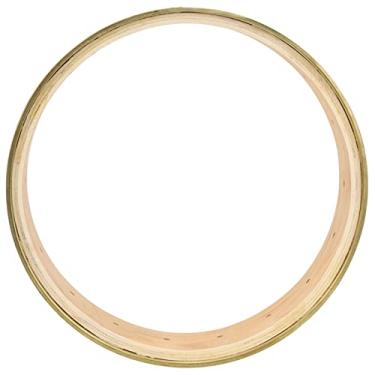 Imagem de RiToEasysports Ferramenta de Fabricação de Luthier de Borda Banjo de Bordo para Proteção e Decoração de Instrumentos, Cor de Madeira, Diâmetro de 11 Polegadas, Adequada para Tocadores de Banjo