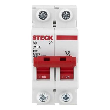 Imagem de Disjuntor Steck Bipolar 10, 16. 20, 25, 32, 40, 50 Curva 16A