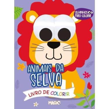 Imagem de Livro Animais Da Selva - Olhinhos Para Colorir - Magic Kids