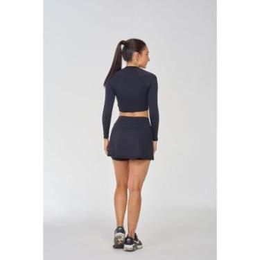 Imagem de Camiseta Cropped Manga Longa Fitness Poliamida Ace-Feminino