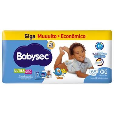 Imagem de Fralda Babysec Galinha Pintadinha Ultra Sec XXG Acima de 13kg 68 Unida