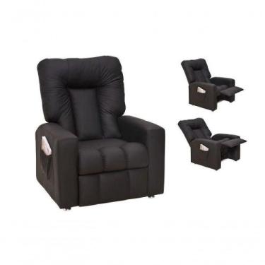 Imagem de Poltrona Do Papai Reclinável Pallas Mx5 Preto material sintético - MAT