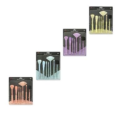 Imagem de Macrilan Kit Com 7 Pincéis Para Maquiagem - Kp9-4 - Cores Sortidas
