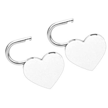 Imagem de Zerodis Cadeado Em Forma de Coração Coleção de Artesanato Acessórios de Roupas Acessórios de Vestuário Vestuário Com Chaves Mini Cadeado para Bolsas de Bagagem Caixas de Joias Diários Em Forma de
