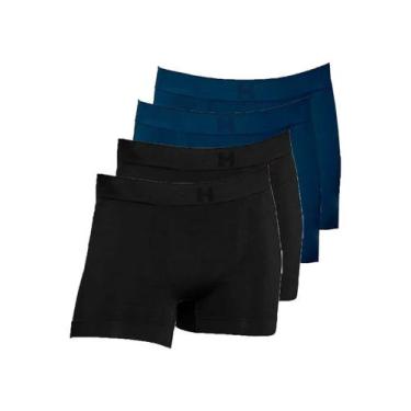 Imagem de Kit com 4 Cuecas Boxer Hope Smc61020 Colorido, Azul, M