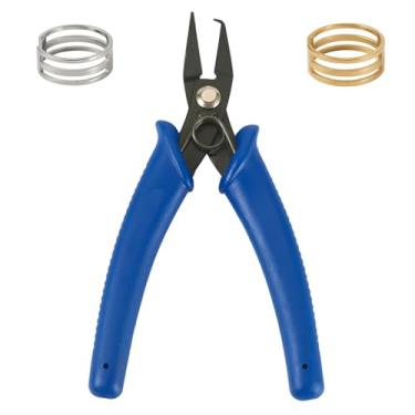 Imagem de Anéis de punho aberto de aço inoxidável para abrir e fechar ferramenta de dedo com conjunto de alicates de joias, alicate abridor de anel dividido ferramenta para projetos de artesanato, suprimentos