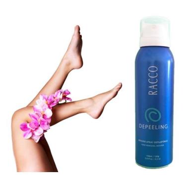 Imagem de Creme Depilatório Racco Mousse Depeeling Spray Depilação Fácil e Prati