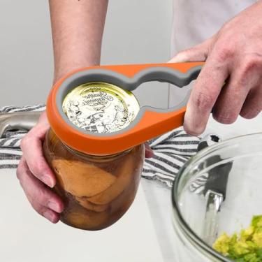 Imagem de Abridor de garrafas antiderrapante, removedor de tampa de lata, acessório de cozinha de borracha, ferramenta de cozinha pequena para remover tampas e garrafas teimosas para mãos pequenas ou pessoas