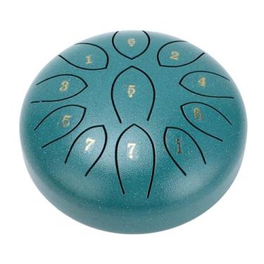 Imagem de RiToEasysports Tambor de Chuva Chakra, Tambor de Mão, Percussão de Aço Carbono de 11 Tons para Uso Em Jardim Ao Ar Livre (Verde)