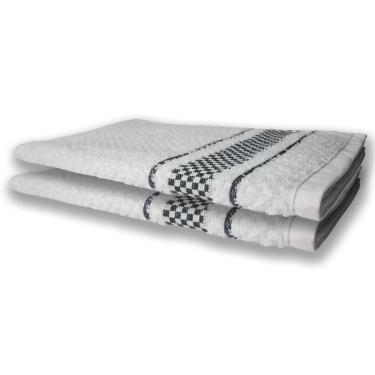 Imagem de 2 Panos De Prato Atoalhado Felpudo 370G/M² Premium Preto