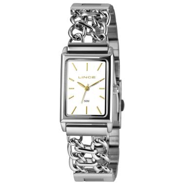 Imagem de Relógio Lince Feminino Ref:Lqm4798l23 B1sx Retangular Bracelete Prateado