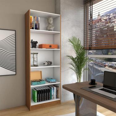 Imagem de Estante para Livros Alexa 4 Prateleiras Cinamomo - Panorama Móveis