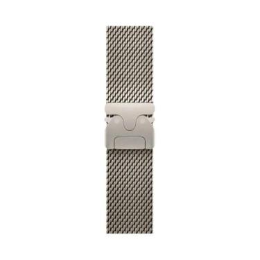 Imagem de Pulseira De Aço Inoxidável Milanesa Para Apple Watch Ultra 3 2 Série 1