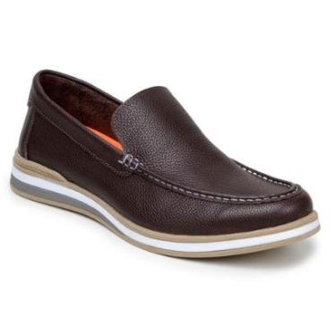 Imagem de Sapatênis Casual Loafer Moderno Couro Legítimo Confortável-Masculino