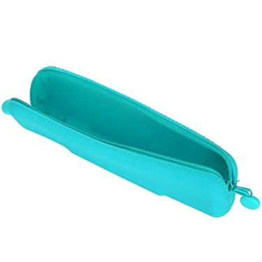 Imagem de Acouto Bolsa de Maquiagem de Silicone Compacta - Mini Bolsa de Armazenamento de Caneta Com para Viagens e Material Escolar (verde (pequeno))