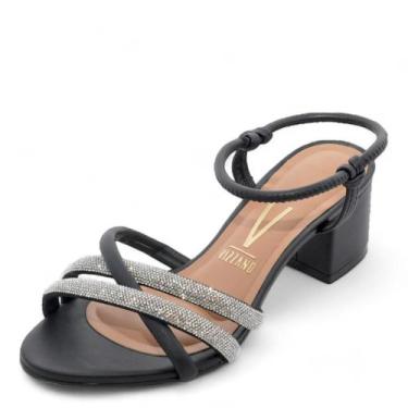 Imagem de Sandália Feminino Vizzano Salto Baixo REF: 62911174 PELICA-STRASS, 34,