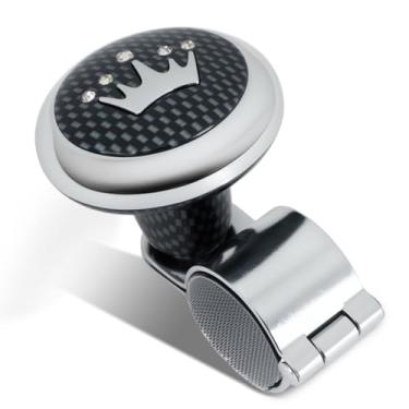 Imagem de Riloer Volante Spinner Power Handle Spinner Botão Acessório, Manípulo Booster para Carros Caminhões Semis Tratores Barcos Carrinhos de Golfe