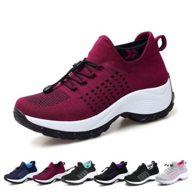 Imagem de Sapatos ComfortWear Orthowear para mulheres/homens vermelhos tamanho 1