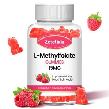Imagem de Suplemento Gummies Zetelixia L-Metilfolato 15 mg de framboesa 60