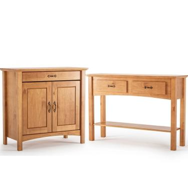 Imagem de Kit Balcão Buffet 2 Portas e Aparador 100% Madeira Rústica Lana