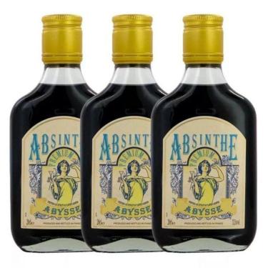 Imagem de Kit 3 Absinto autêntico Negro 53.5% Abysse 200ml