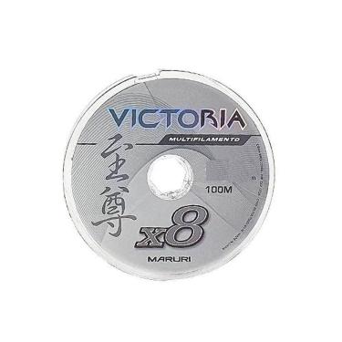 Imagem de Linha De Pesca Multifilamento 8 Fios Victoria 100m Cinza Tamanho 0,14mm