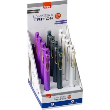Imagem de Lapiseira 3,0 mm, BRW, Triton, Plástica, 3 Cores Sortidas, Display com 12