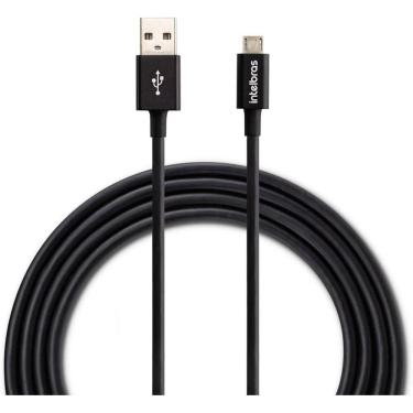 Imagem de Cabo Micro USB Intelbras 1.2m PVC Preto