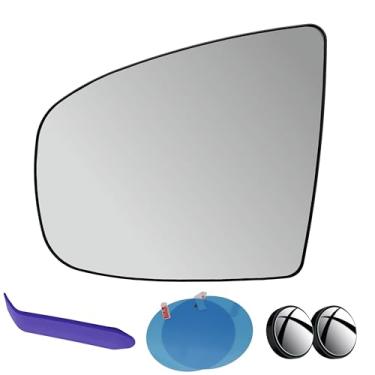 Imagem de EAP Vidro espelhado lateral do motorista compatível com BMW X5 E70 2007-2013, X6 E71 2008-2014, aquecido sem escurecimento automático, 51167298161, 51167174985