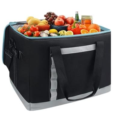 Imagem de Bolsa Termica Grande 48 L Cooler Termico Cerveja Caixa Térmica Conservação De Alimentos(Preto)