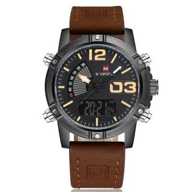 Imagem de Relógio esportivo masculino display duplo led digital a prova dagua - 