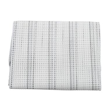 Imagem de QANYEGN Lona de gancho de trava, tecido de malha de gancho de trava, malha de gancho de tapete em branco para bordado, tecelagem, tricô, crochê e muito mais (100 * 150cm)