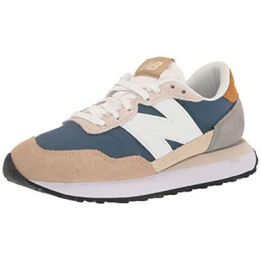 Imagem de New Balance Tênis masculino 237 V1, Pedra da lua escura/incense/branco, 7.5