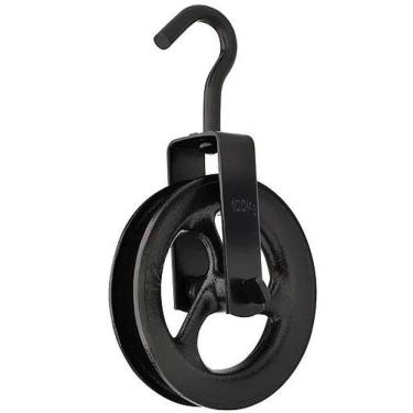 Imagem de Roldana De Ferro 160mm Com Gancho Paraboni 100156