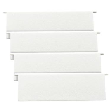 Imagem de Substituição de aba de ventilação de secadora de 10 cm para cobertura de ventilação de obturador de parede externa - 4 peças (branco)