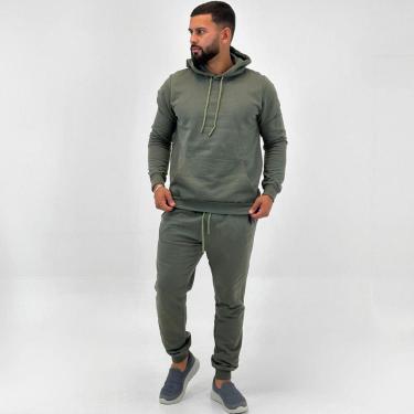 Imagem de Agasalho Malwee Moletom Blusa Canguru com Calça Jogging Masculino-Masculino