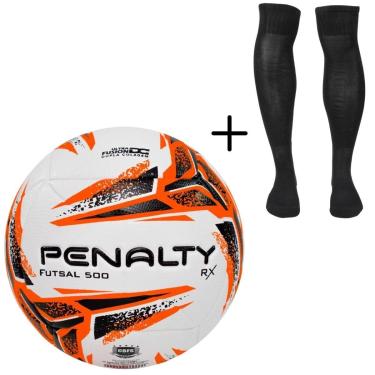Imagem de Kit 01 Bola De Futsal Penalty RX 500 XXIII + 01 Meião Penalty Storm-Masculino