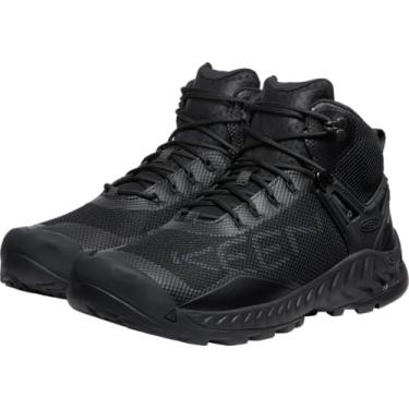 Imagem de KEEN Botas masculinas Nxis Evo meia altura impermeável para caminhada, Preto/Preto/Preto, 7