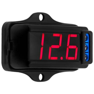 Imagem de Voltímetro VTR 1000 Taramps Display Digital Som Automotivo, Pequeno, Preto