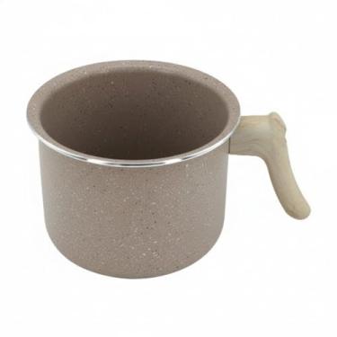 Imagem de Caneco Leiteira Indução Antiaderente Ø14cm Cabo de Madeira